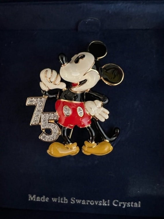 Rare Disney Mickey Mouse 75th Anniversary Brooch -