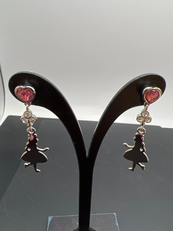 Disney Silhouette  Girl Earrings - image 3