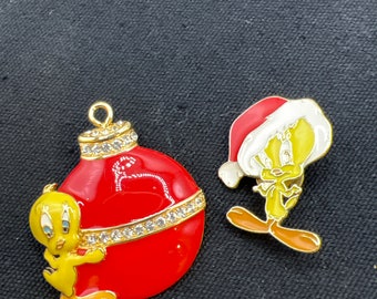Tweety Bird Holiday Pins