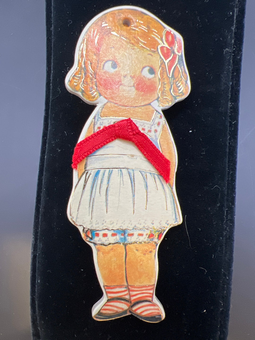 Vintage 1982 Merrimack Paper Doll Pin Etsy