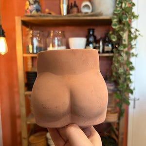 Handmade Booty Concrete Planter | Sculptural Succulent Pot