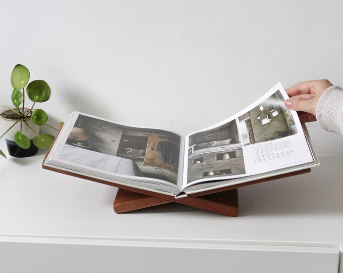 Open Book Stand, Open Book Display, Recipe Book Stand Etsy
