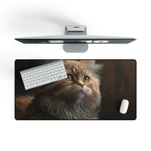 Cat XXL mouse pad, XXL cat, pad cat, cat mouse pad, XXL, cat, neon, gaming mouse pad, gift idea