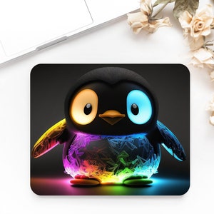 Mousepad Penguins, Mousepad, Cute Penguin, Birthday Gift, Gift Idea