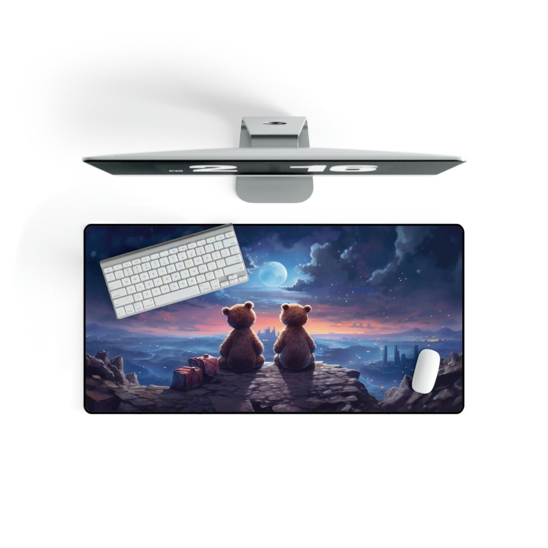 Cute Teddy Bear Deskmat Kawaii Mouse Pad XXL Bears XXL Gaming Mousepad ...