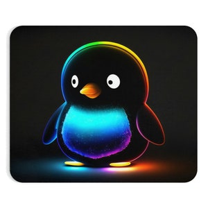 Mousepad Penguin, Mousepad, Cute Penguin, Birthday Gift, Gift Idea