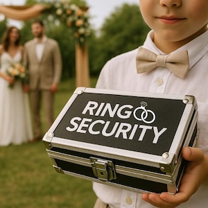 Étui à alliances de sécurité pour mariage
