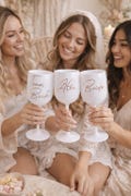Personalized Champagne Glasses for Bachelorette Parties | Team Bride Champagne Glasses | Bachelorette Party Decorations | Bride Party Gift | Wedding Glass Set product logo