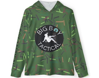 Herruppvärmningshuvtröja (AOP)