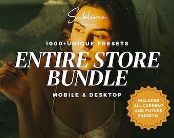 1000+ Lightroom Mobile & Desktop Presets Bundle, Film, Wedding, Influencer, Product, Interior, Professional Photography Filters