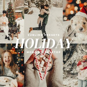 10 Holiday Lightroom Mobile & Desktop Presets, Christmas Presets, Festive Instagram Filter, Cozy Xmas Preset, Winter Presets, Warm Presets