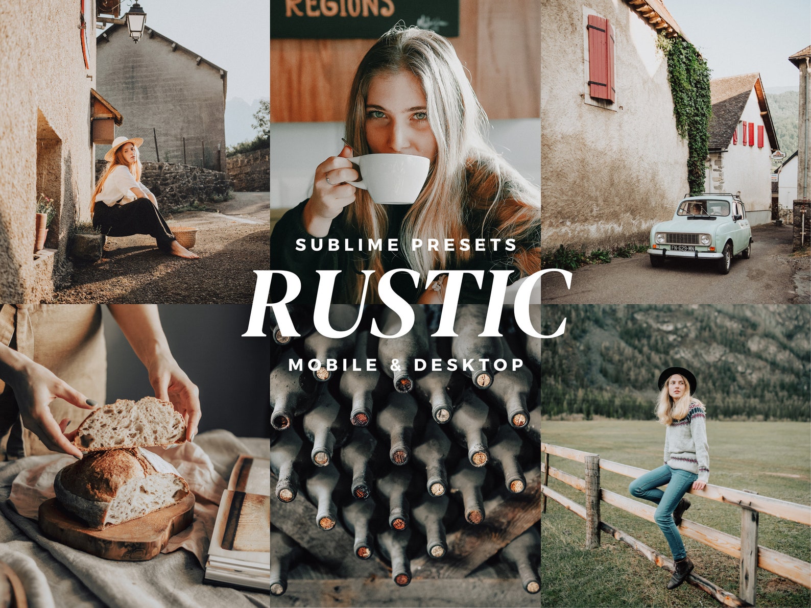 Rustic Photo Filter 10 Rustic Lightroom Mobile & Desktop Presets, Natural Boho Filters for ...