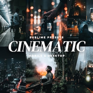 10 Cinematic Lightroom Mobile & Desktop Presets, Urban Photography Presets, Nigh Presets, Long Exposure Presets, Street Photography Presets