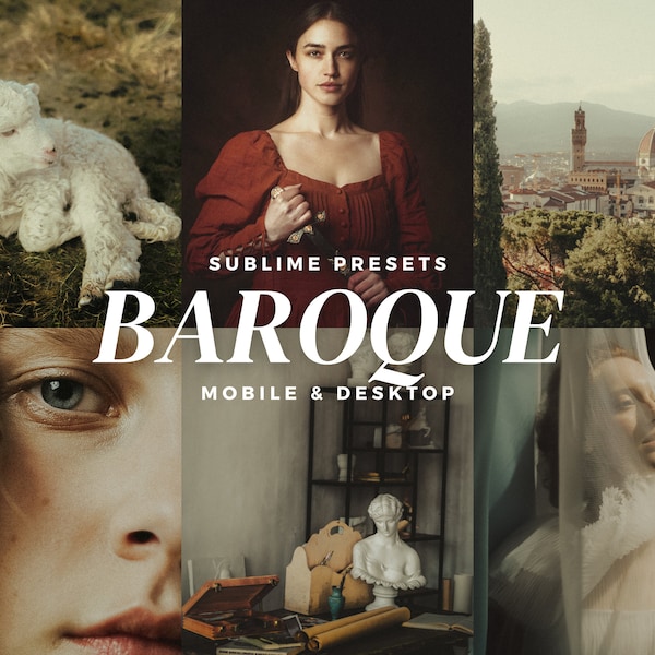 10 Baroque Lightroom Mobile & Desktop Presets, Dark Academia Preset, Warm Moody Presets, Beige Preset, Vintage Preset, Dark Aesthetic Filter