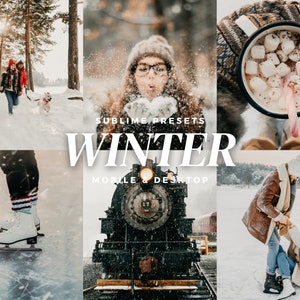 10 Winter Lightroom Mobile & Desktop Presets, Christmas Presets, Bright Outdoor Family Presets, Cozy Influencer Presets, Holiday Presets