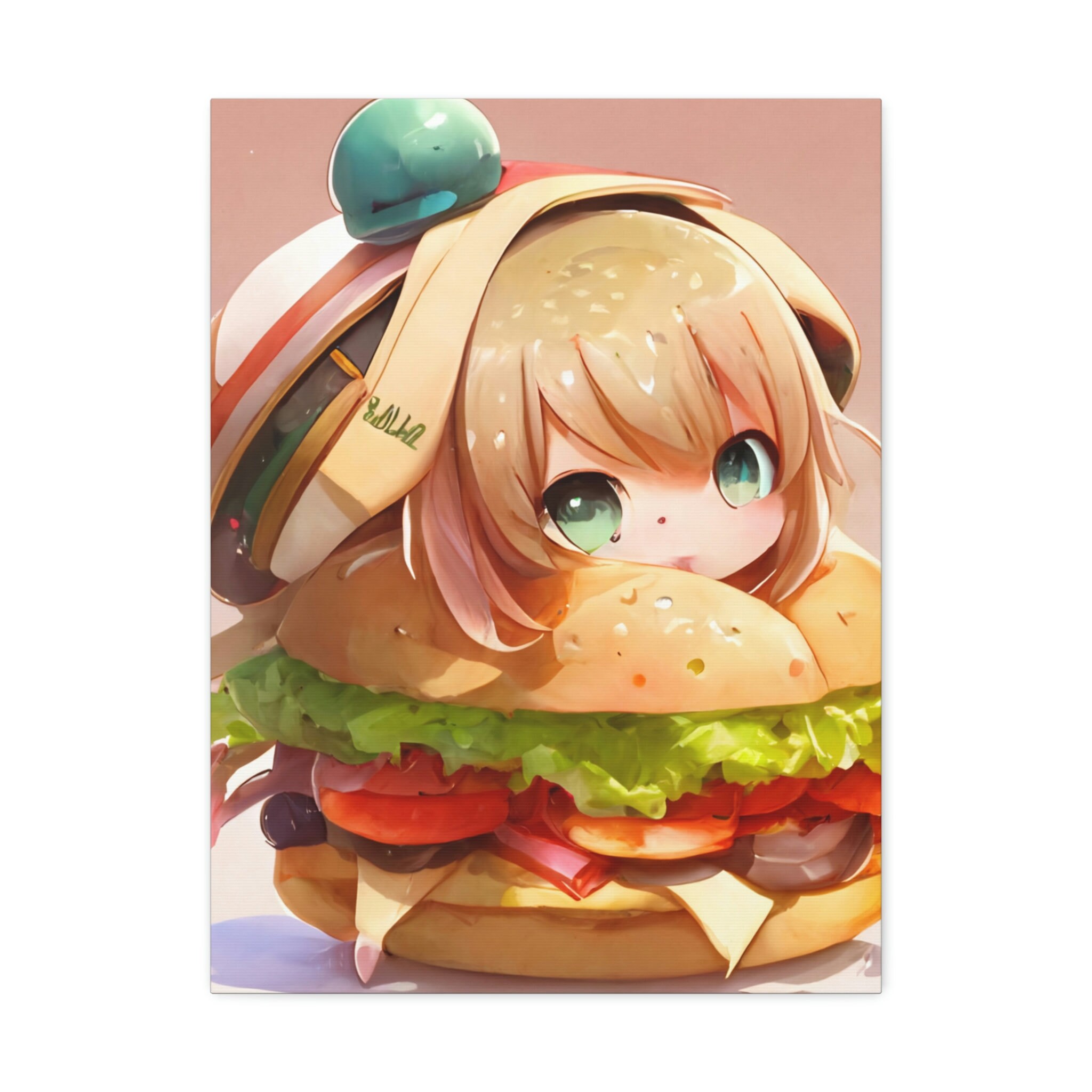 Anime Burger set- burger, chicken nugget, fries, animation