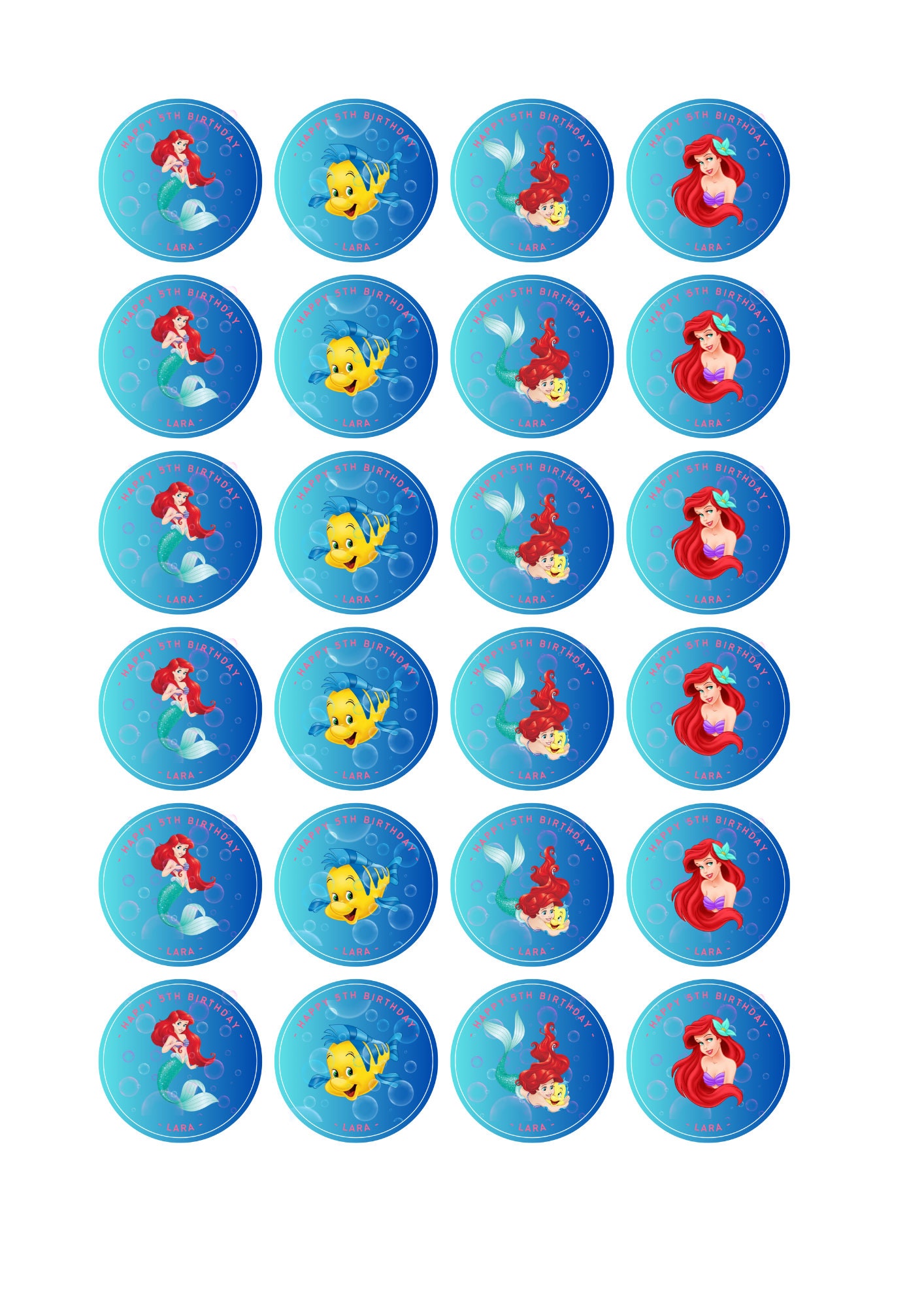 The Little Mermaid Printable Birthday Bundle Etsy