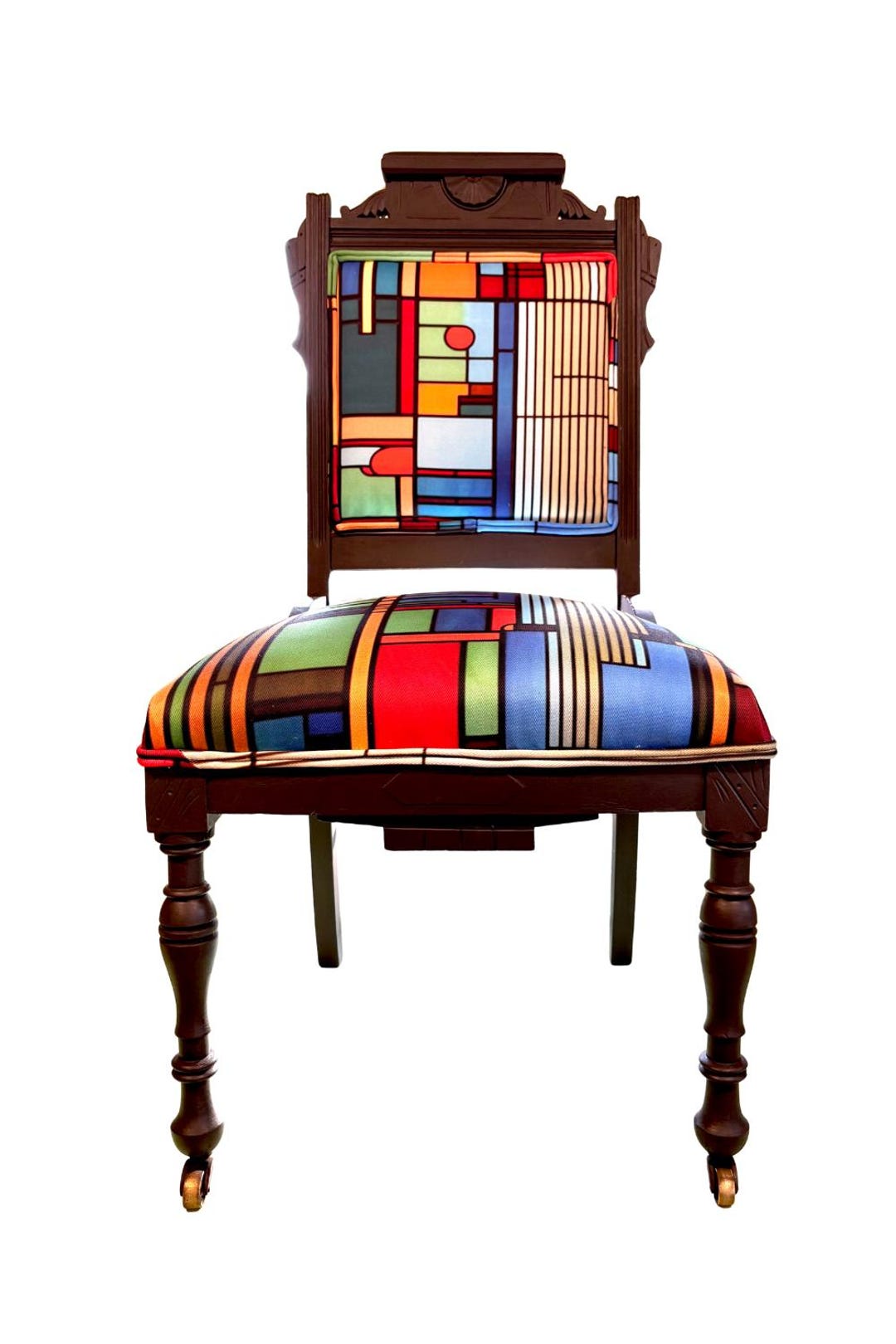 Unique Statement Chair | Frank Lloyd Wright Inspired | Modern Geometric ...
