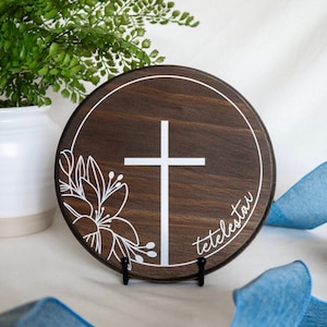 It is Finished Easter Cross Sign | Tetelestai | Easter Decor | Christian, Religious Decor