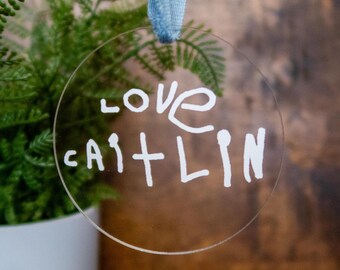 Kids Handwriting Ornament | Custom Ornament