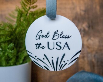 God Bless America Ornament | Patriotic | USA