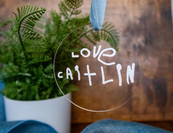 Kids Handwriting Ornament | Custom Ornament