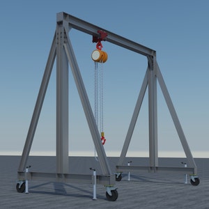 Mobile gantry A-frame 3 ton DIY