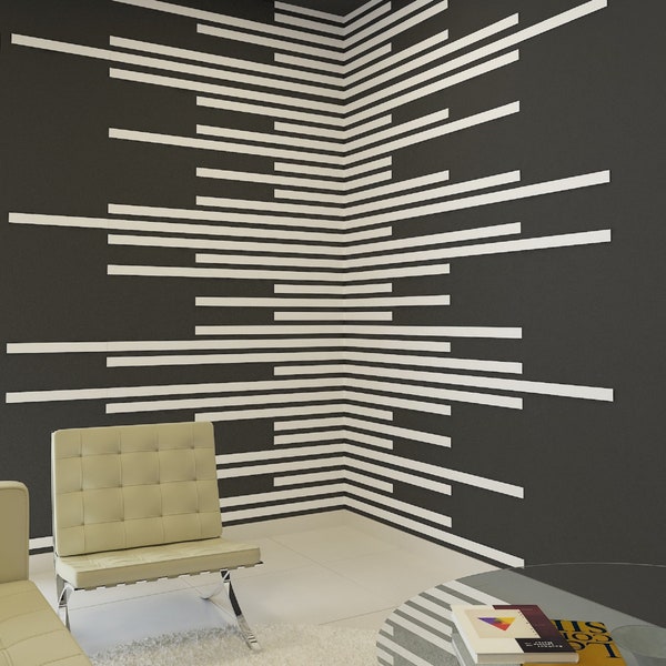 White Wood Slat Wall Panel, Peel And Stick Wall Slat Panel, White Decorative Wooden Wall Tile, Wall Panels Peel And Stick, 3D Wall Tiles