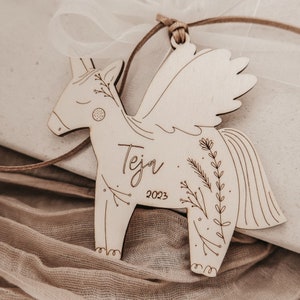 Customizable Unicorn Ornament Laser Cut File (SVG, DXF, PDF)
