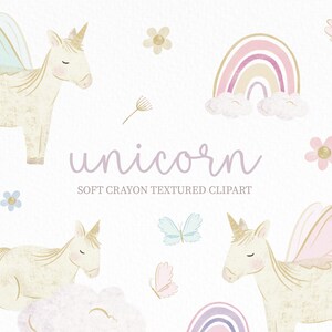 Cute Unicorn clipart, Instant download, rainbow clip art , Magic unicorn graphics, pastel color, party supplies