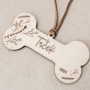 Dog Bone Ornament SVG File For Laser Cutting and Engraving