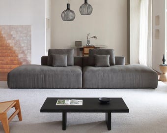 The 5th Lounger: Plush Deep Seating Modular Sofa