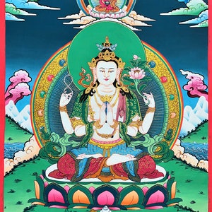 Genuine Hand-Painted Maitreya Buddha - Symbol of Love, Compassion, and Spiritual Awakening