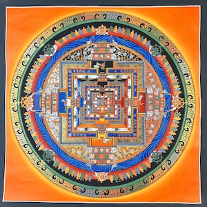Handcrafted Kalachakra Mandala - Perfect for Meditation, Yoga, and Home Decor