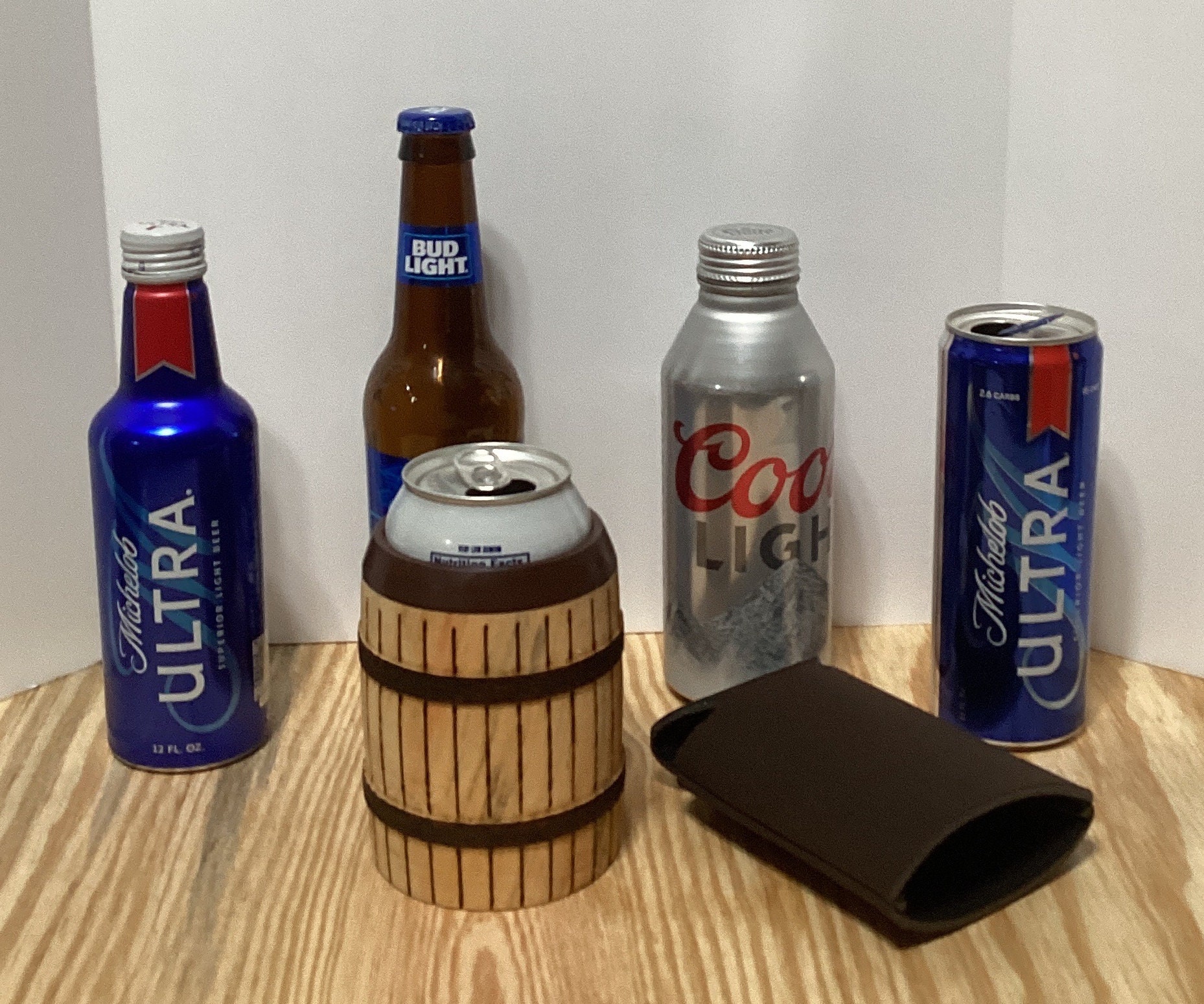 Box Elder Koozie With Capabilities to Hold 12oz Can or Bottle. 