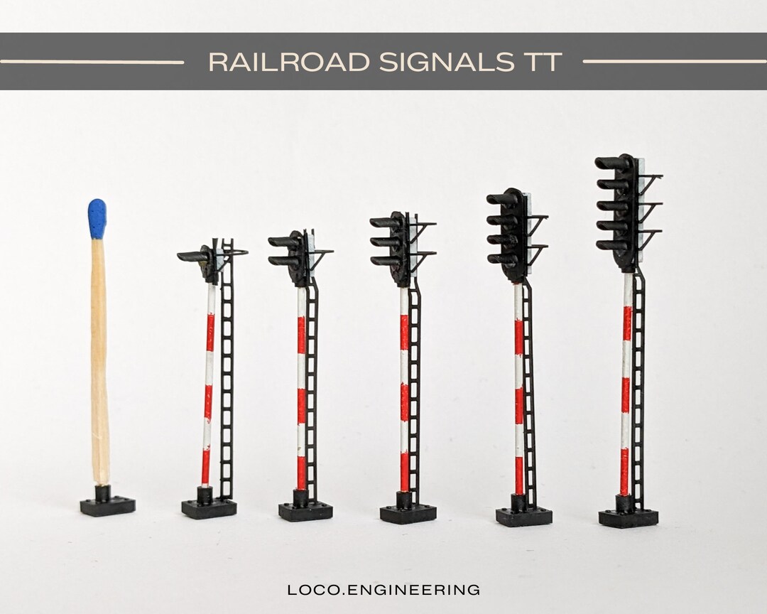 TT Railway Signals Polish PKP With Leds , Diorama Signal Lighting Tt