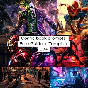 Midjourney prompts comic book, AI prompt generate comic book art