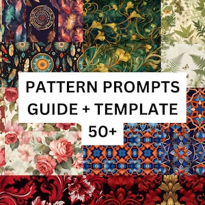 AI prompts for midjourney, Full Guide getting started, template, prompts for patterns