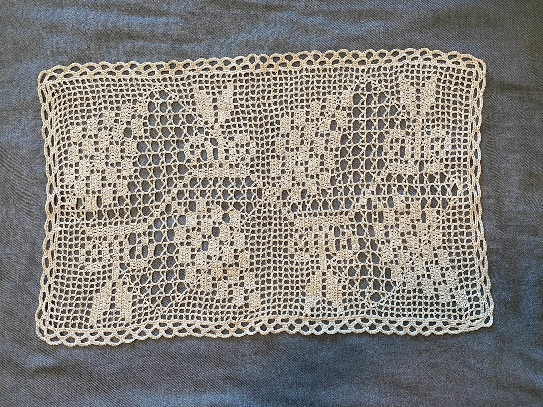 Rectangle Crochet Doily Assorted Etsy