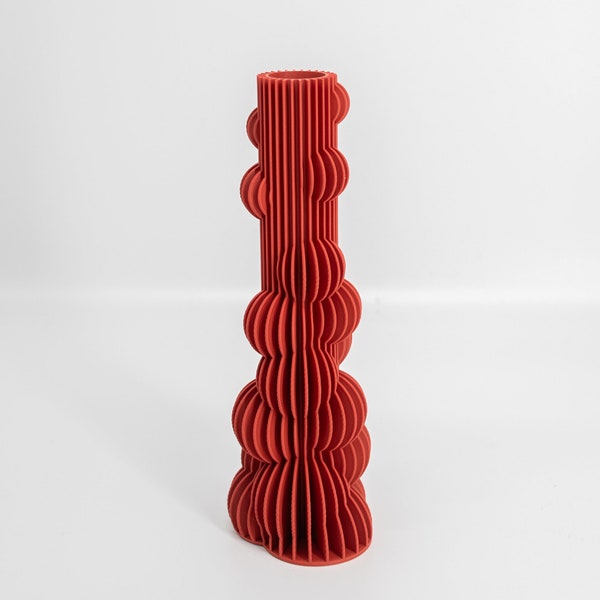 Dekovase Bubble Two - Exclusive by Martin Žampach | Vase, 10 Farben | 3D-Druck (Einzelmodell | Vase mit Borosilikatglas) | Wasserdicht