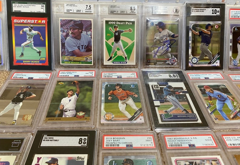 Baseball Card Mystery Slab Pack 5 HITS Etsy
