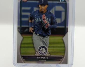 2023 Bowman Draft Paper Tai Peete Seattle Mariners