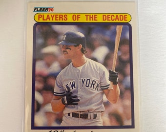 1990 Fleer Players of the Decade Don Mattingly insert card!!!!