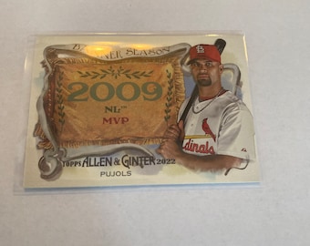 2022 Topps Allen & Ginter Banner Season Albert Pinole 2009 NL MVP