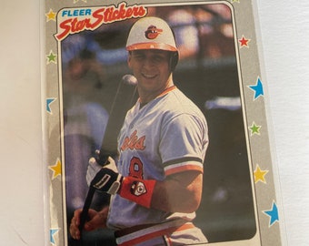1988 Fleer Star stickers Cal Ripken Jr Insert card!!!!
