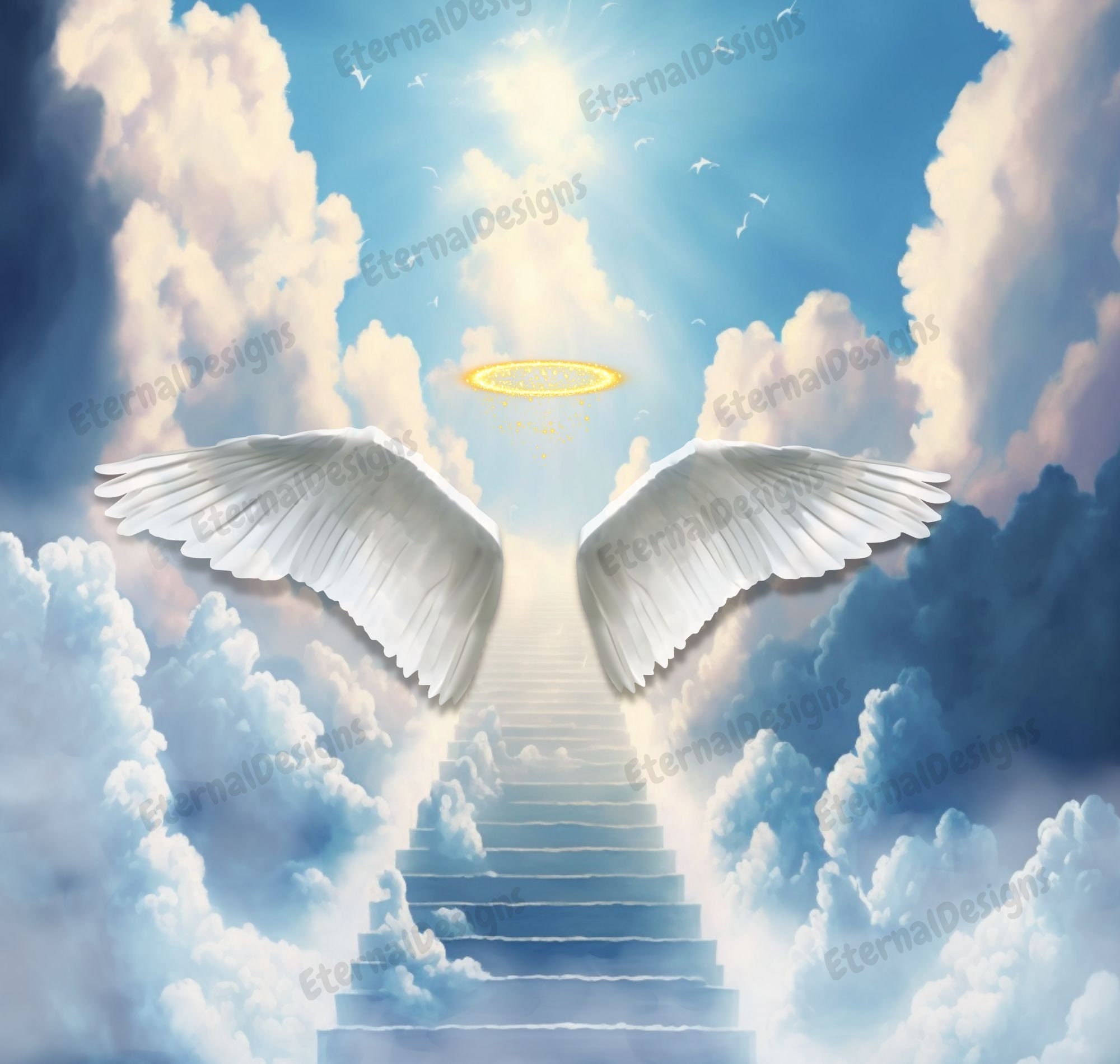 In Loving Memory PNG Memorial Background stairway to Heaven 