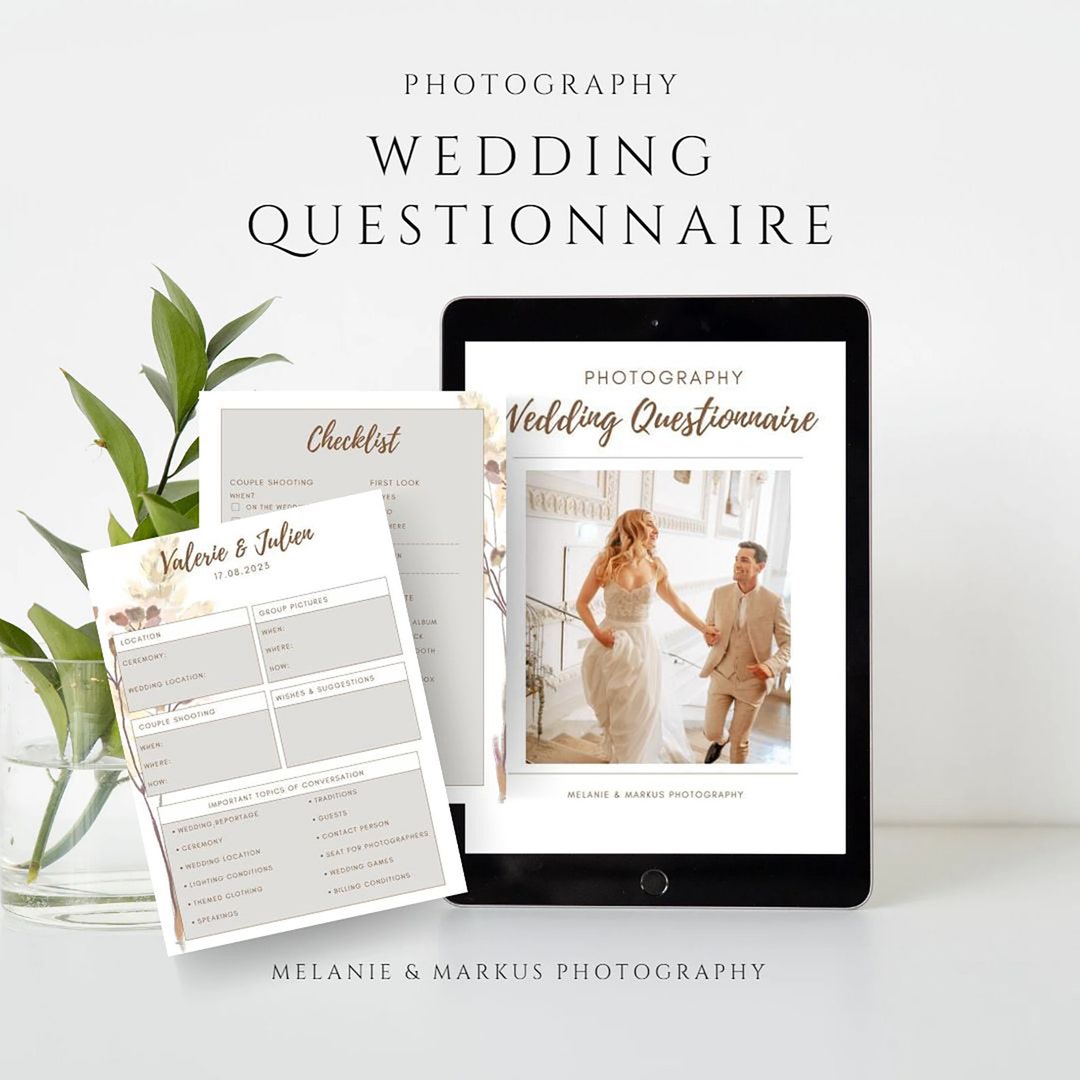 Wedding Photography Questionnaire,wedding Client Checklist,wedding
