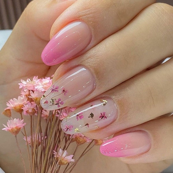 Almond Nails - Etsy