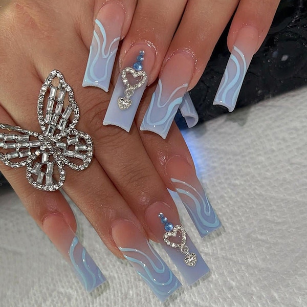 Glue on Nails - Etsy
