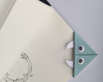 2 marque-pages Monstre Origami fabriqués à la main